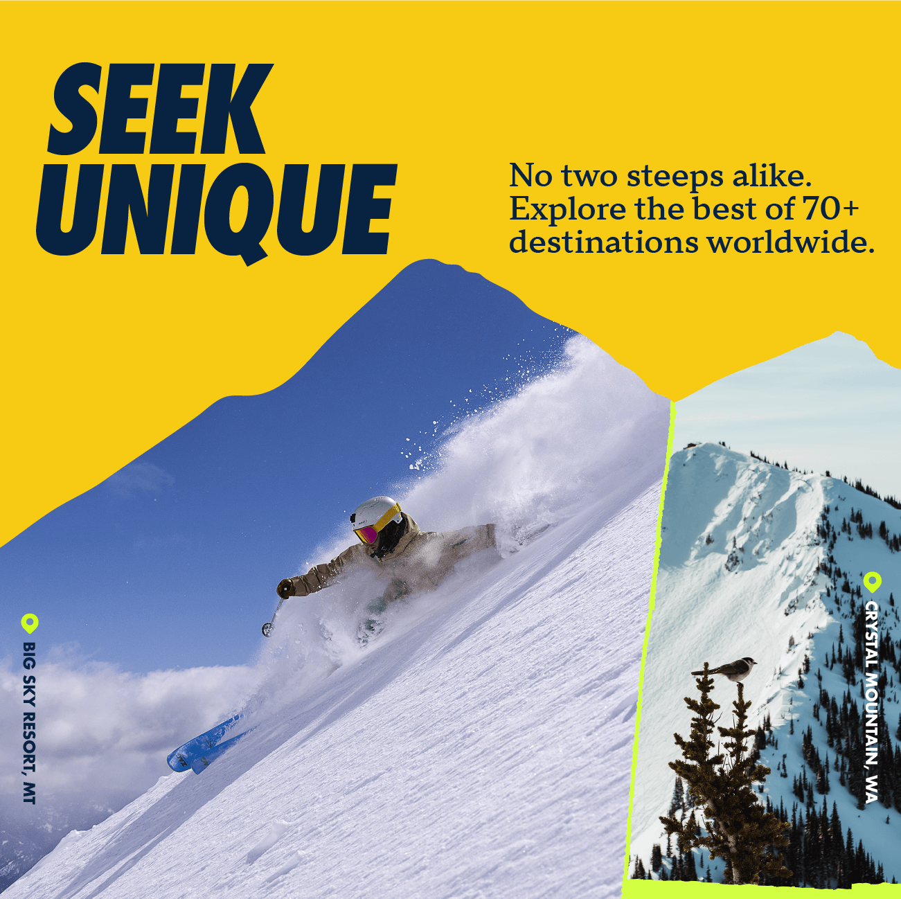 Seek Unique | No two steeps alike. Explore the best of 70+ destinations worldwide.