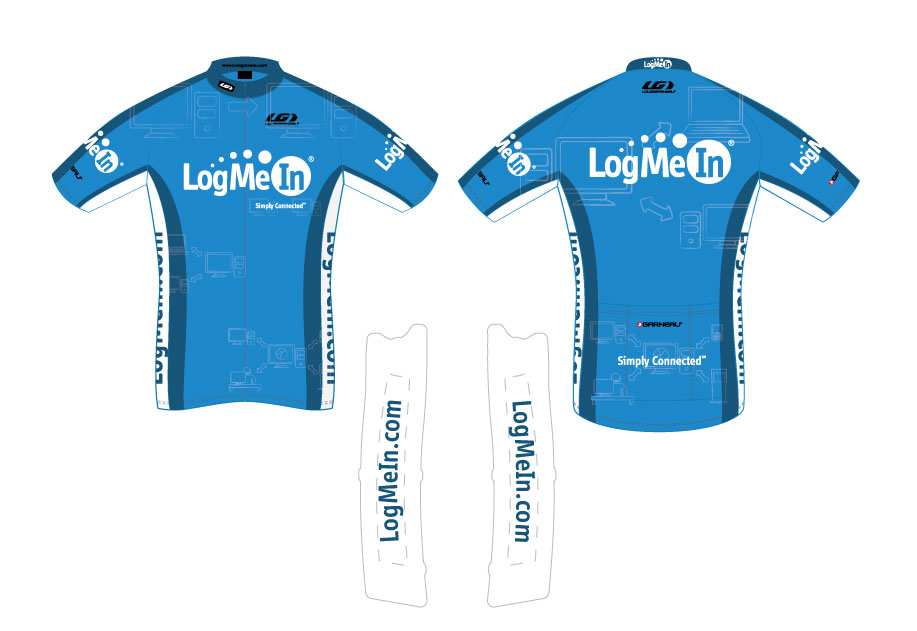 LogMeIn Cycling Jersey light blue
