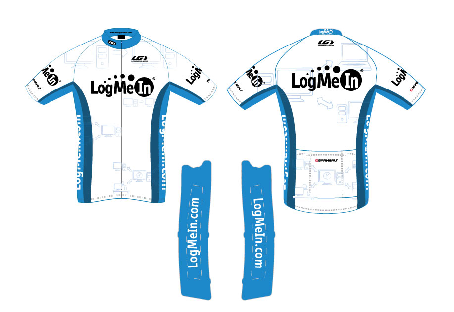 LogMeIn Cycling Jersey white